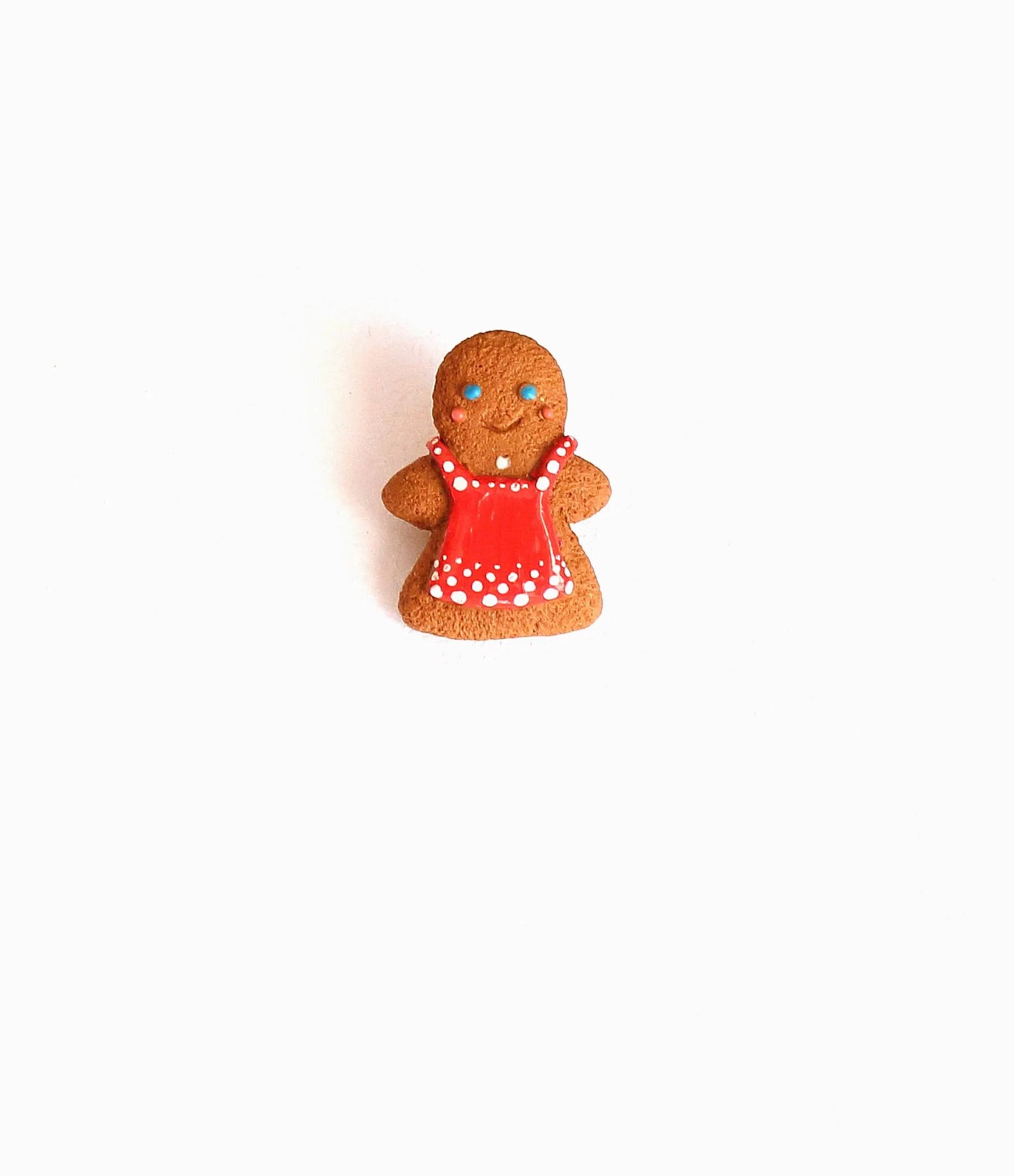 Festive Friend: Gingerbread Man Pin Polymer Clay